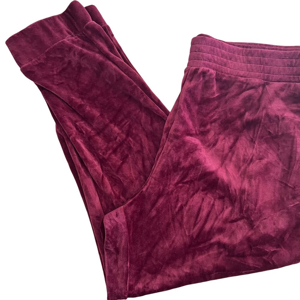 Wild Fable Women's Burgundy High-Rise Velour Jogger Pants - Size XL - NWT